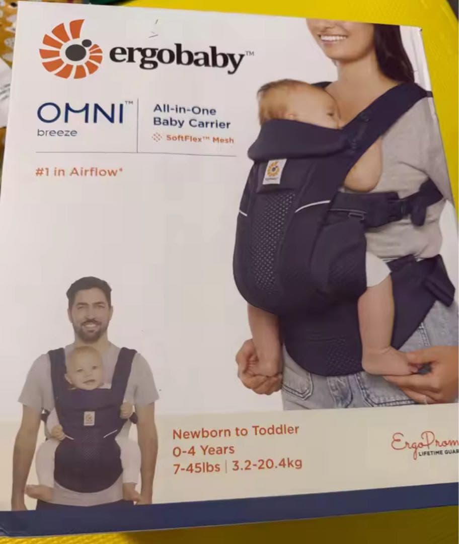ergobaby OMNI breeze 抱っこ紐 ブラック 0-4歳