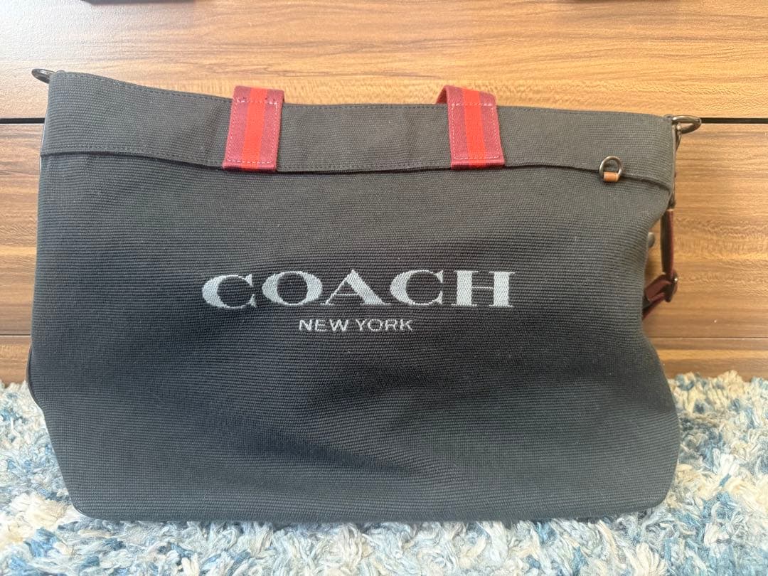 ま*ん様 COACH レザー トート 2WAY ショルダー トートバッグ