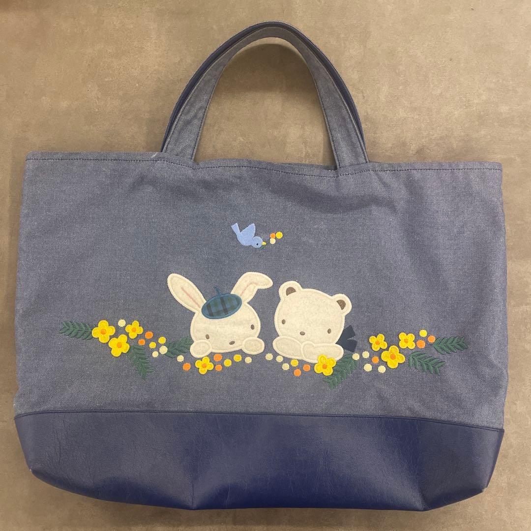 ファミリアミモザデニムバッグ