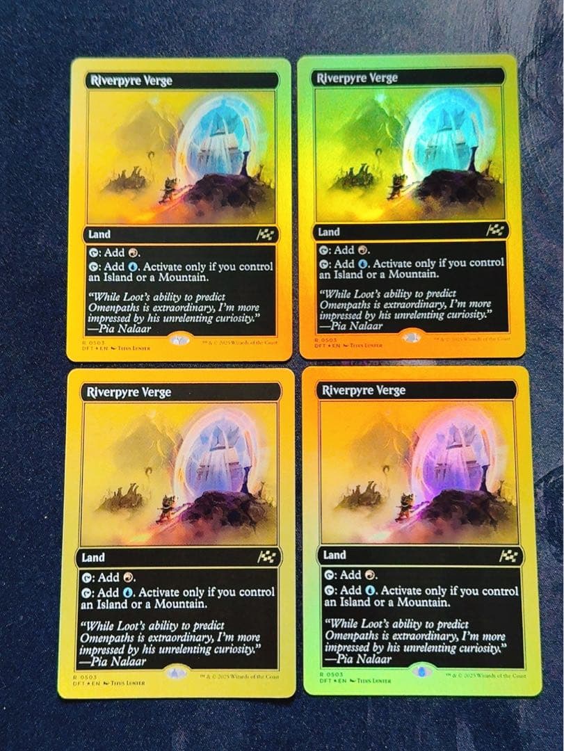 【ショーケースfoil】リバーパイアーの境界 英語　4枚セット