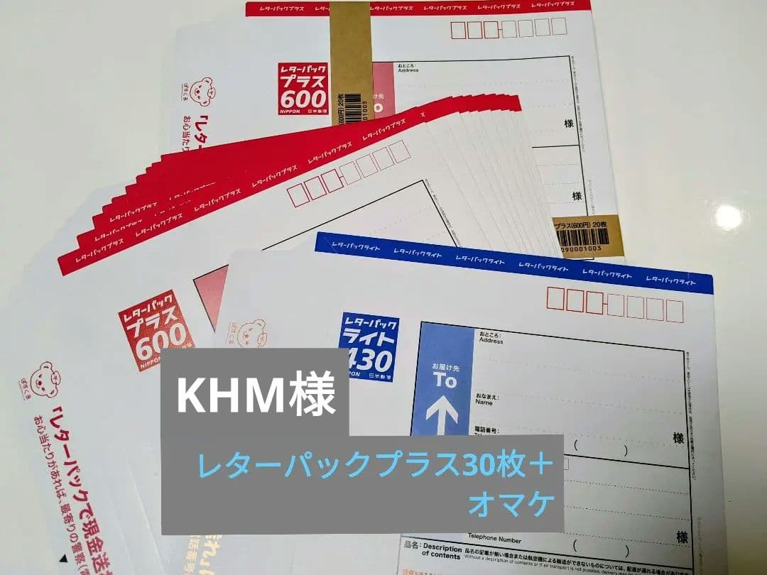 レターパックプラス600 30枚＋おまけのレターパックライト1枚 レターパックプラス（600円）（20部セット）｜郵便局のネットショップ