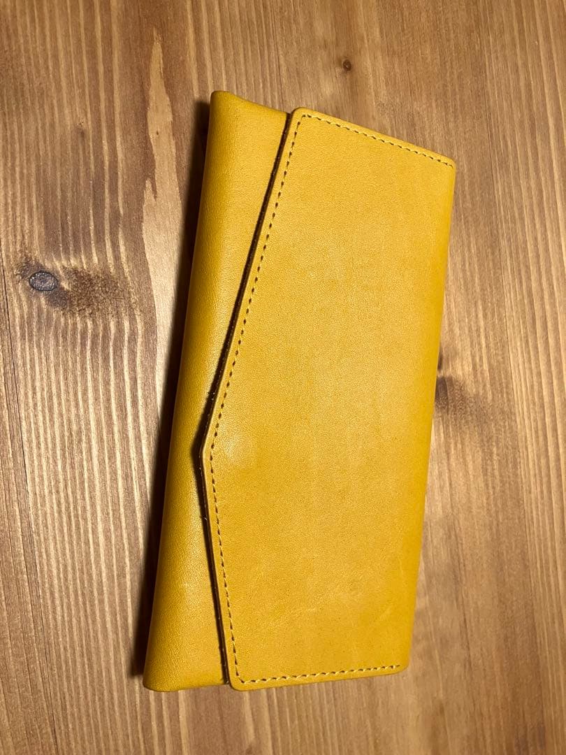 STATUSY 日本製 イエロー長財布