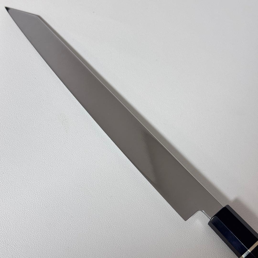 270mm 切付柳刃包丁 本牛角黒檀八角柄 刺身包丁 全鋼 和包丁 - メルカリ