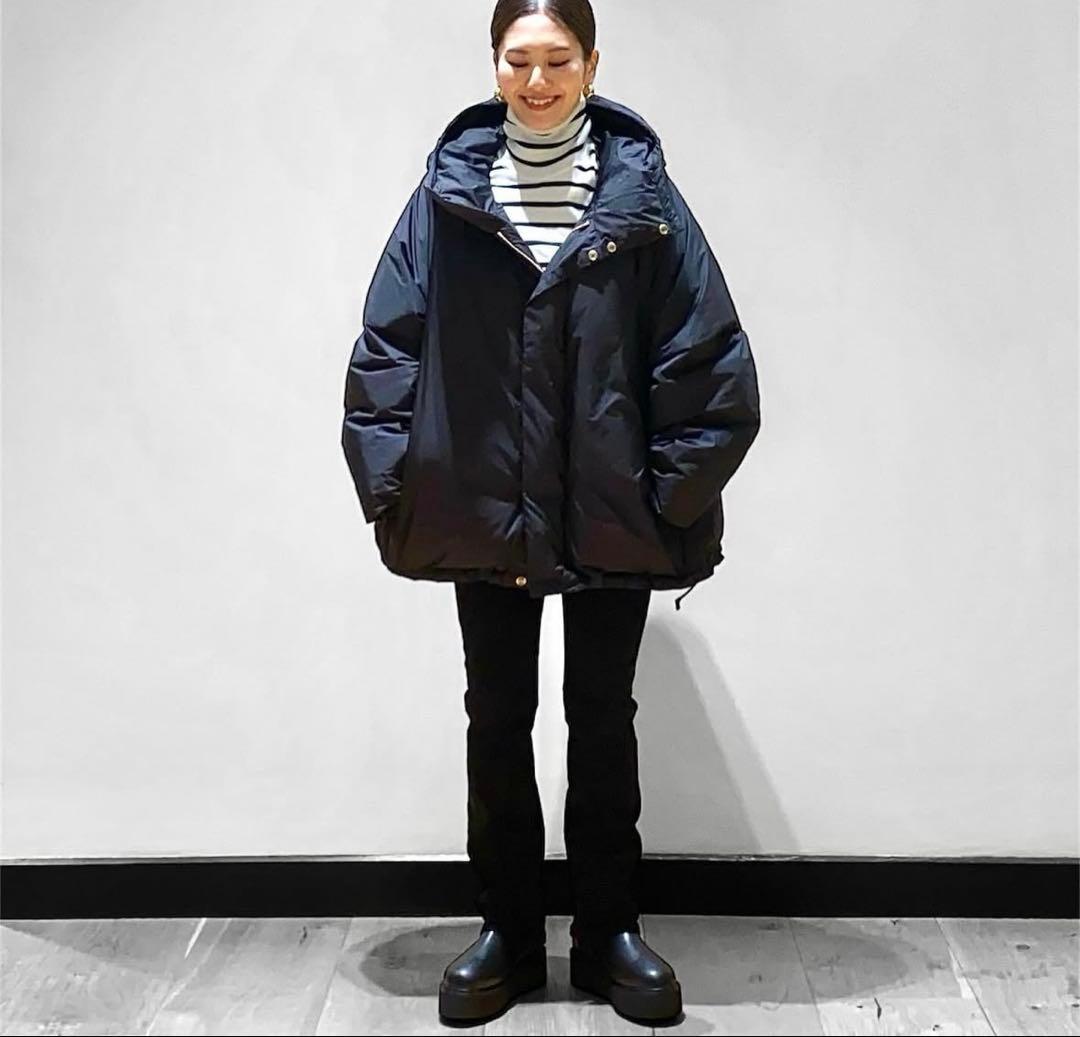 deuxieme classeリブタートルニット