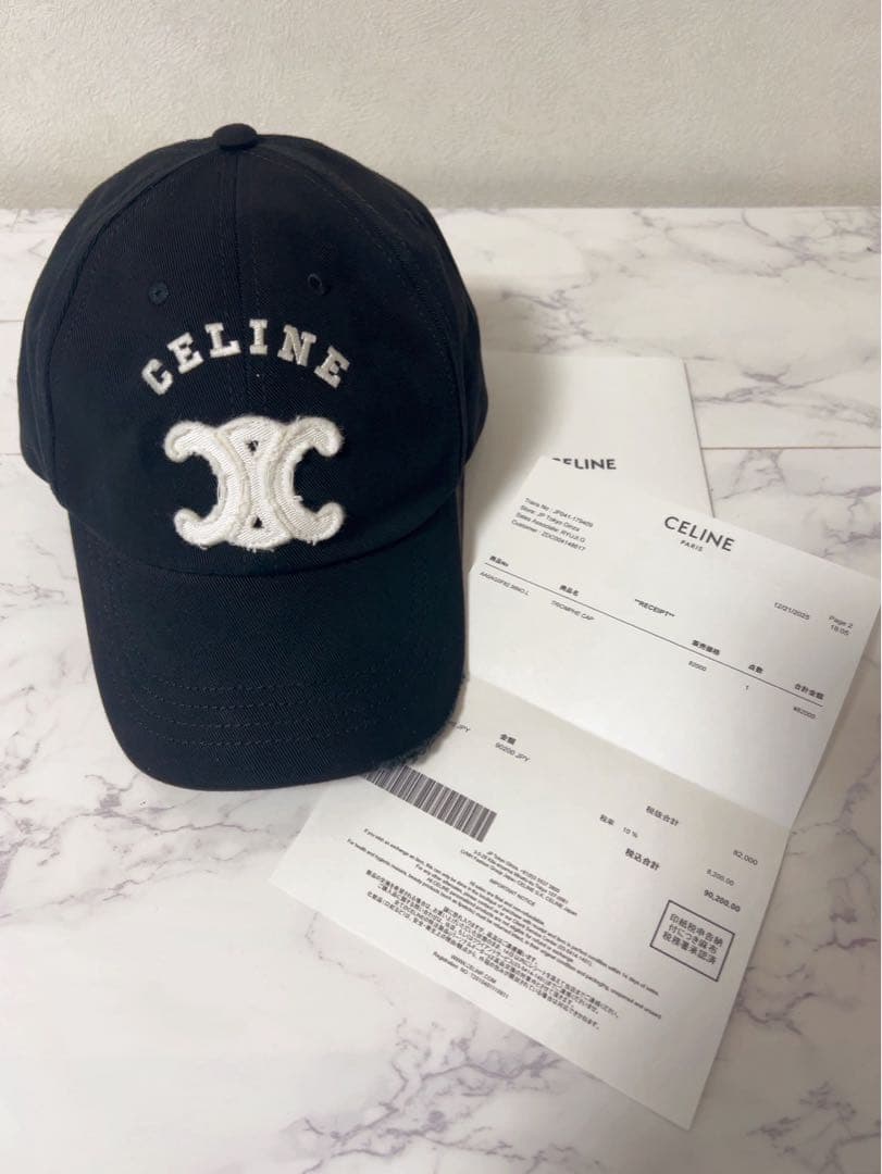新品未使用　CELINE トリオンフ キャップ / コットンツイルギャバジン 新品未使用 CELINE トリオンフ キャップ / コットンツイルギャバジン