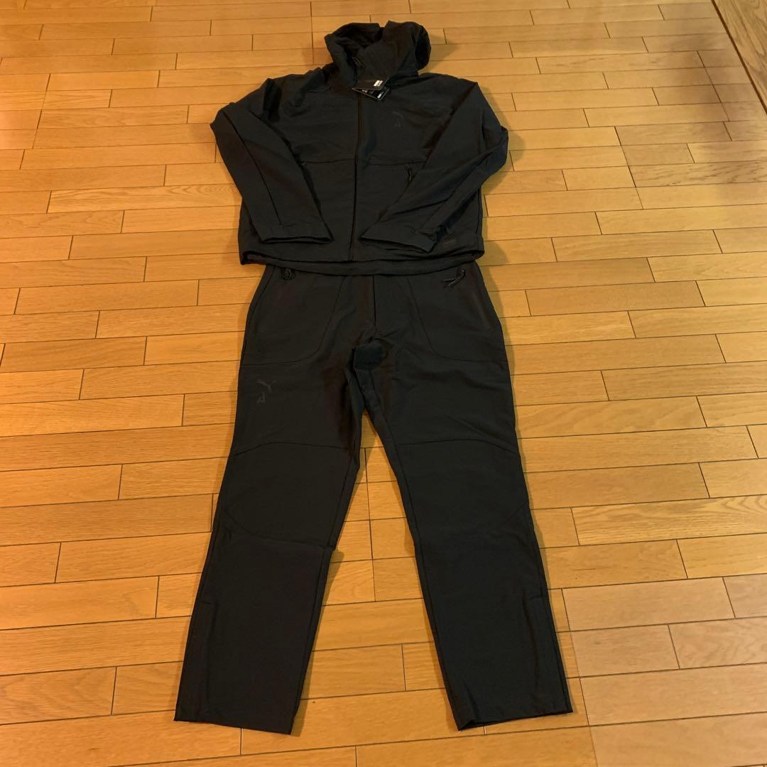 プーマ　シーズンズ　レインセル　上下　ブラック PUMA（プーマ）の「PUMA プーマ メンズ ランニング シーズンズ