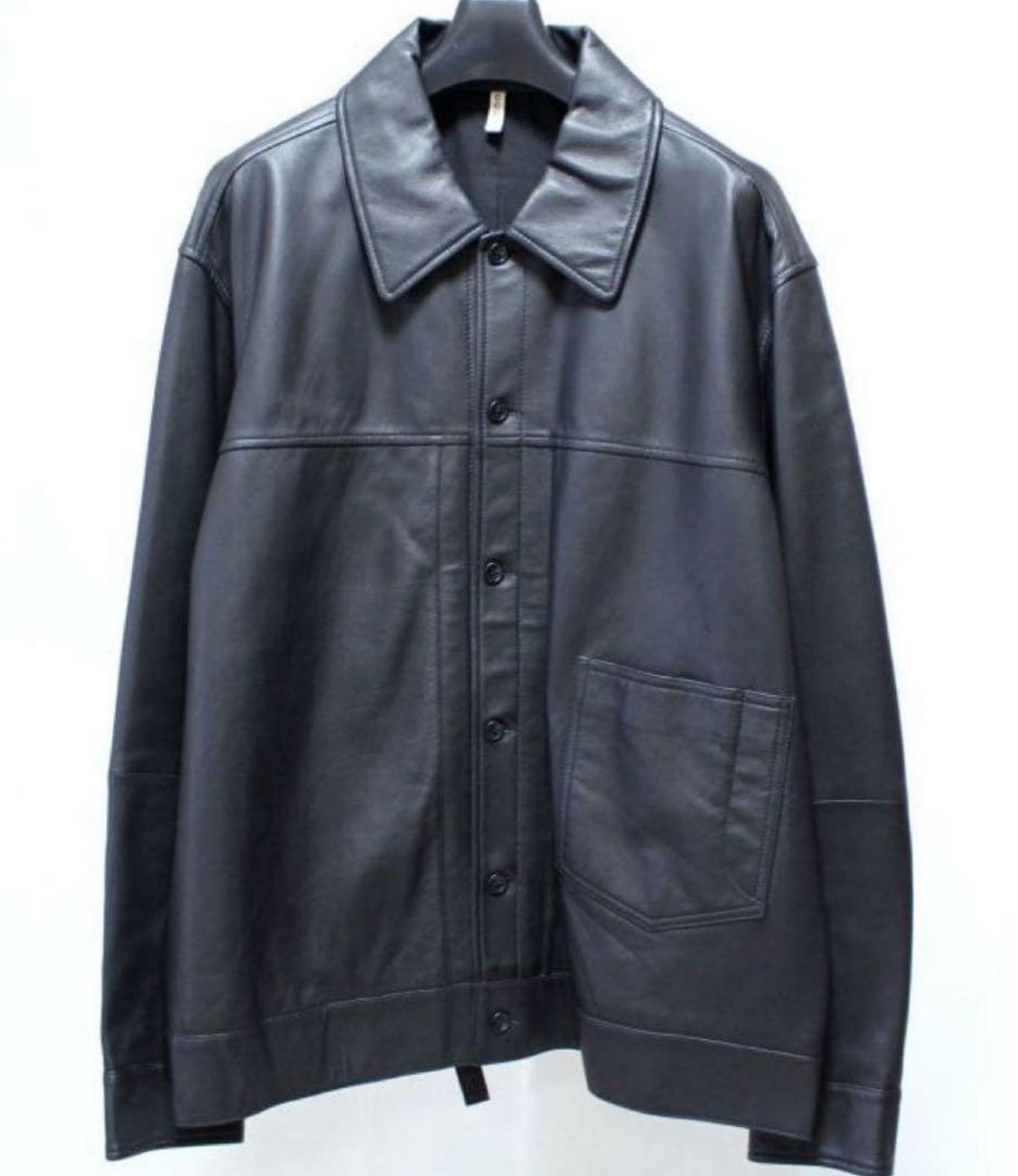 CCU Tracker Shirt jacketレザージャケット 黒