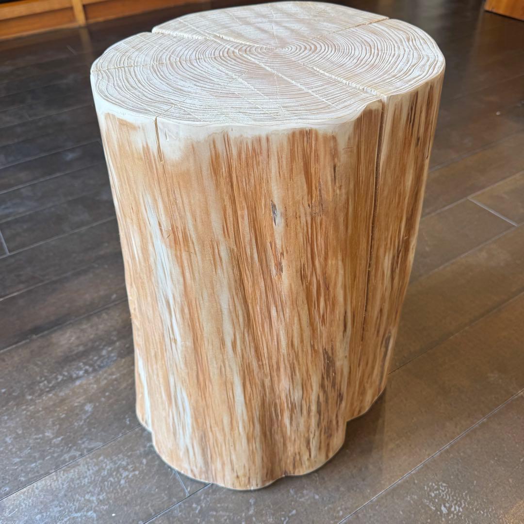 ★H151★天然ヒノキ★丸太★切り株★ちゃぶ台★テーブル★飾り台★スツール