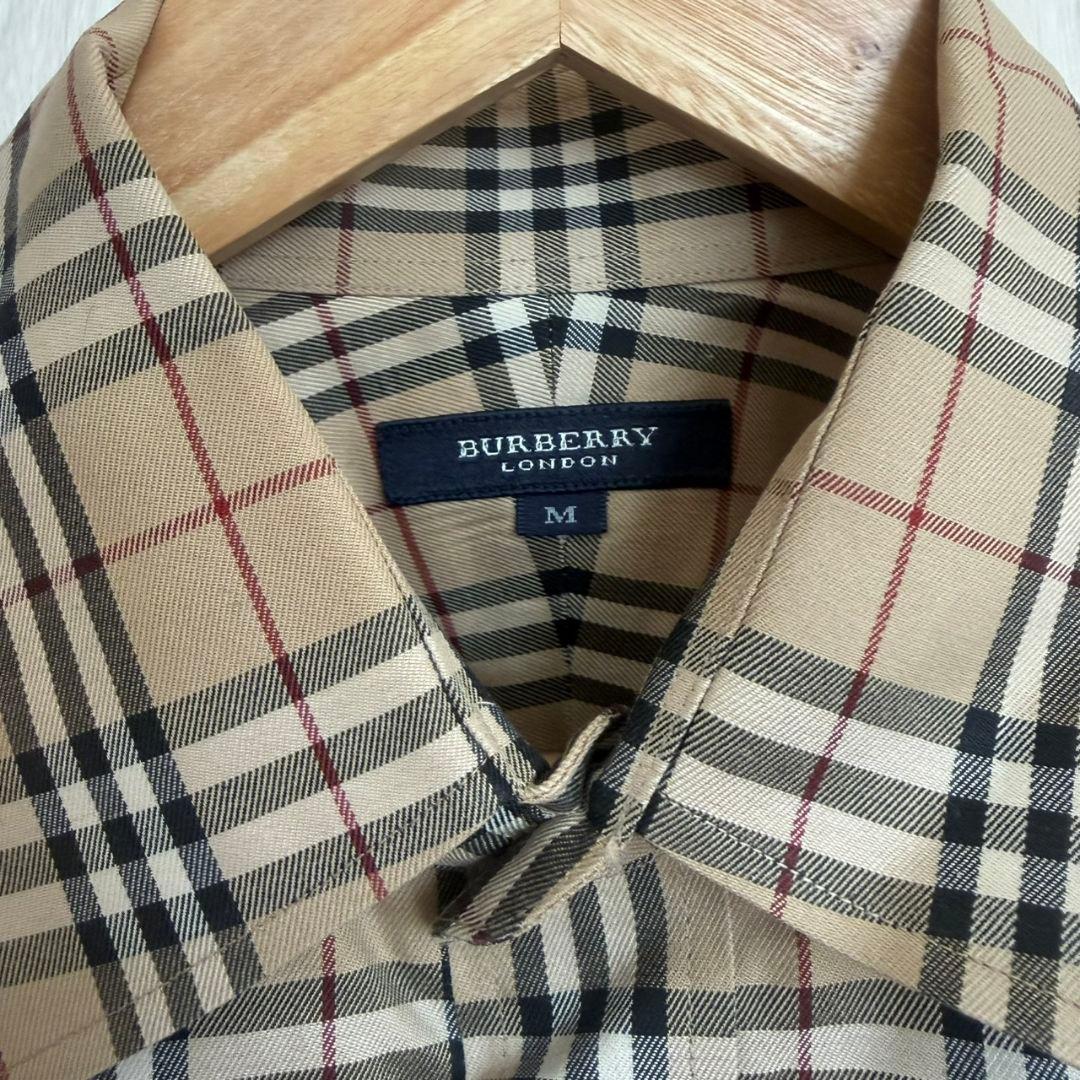 美品 BURBERRY ノバチェック柄 長袖シャツ M - メルカリ