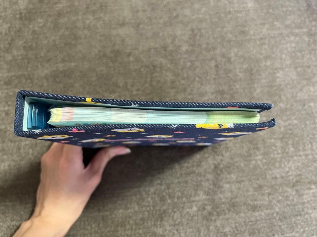 ハムちゃんずワールド CRUX プロフィール帳 6穴 デニム 平成レトロ