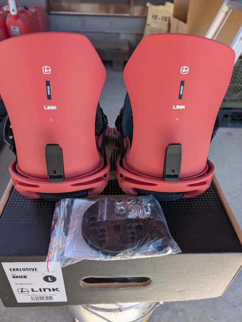 24-25 LINK EXCLUSIVE スノーボードビンディング L レッド - メルカリ