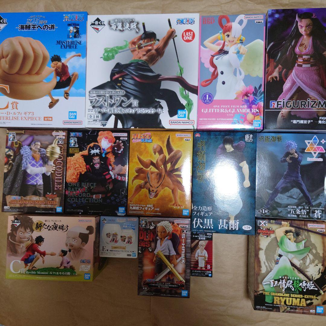ONEPIECE、NARUTO、鬼滅の刃、呪術廻戦ジャンプアニメフィギュアセット