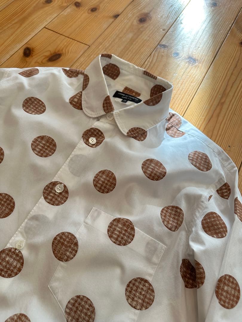 コムデギャルソンオムプリュス 長袖シャツ ドット 水玉 XS - メルカリ