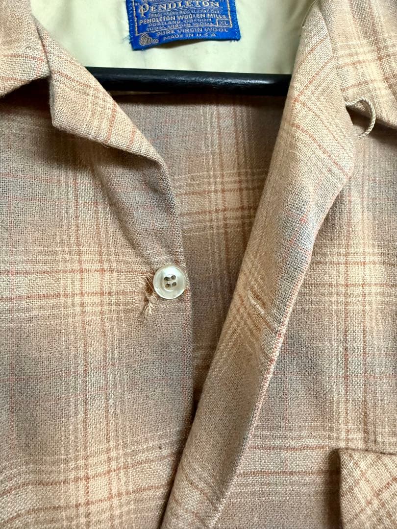 超スペシャル 60s ペンドルトン オンブレ チェック シャツ XL ブラウン