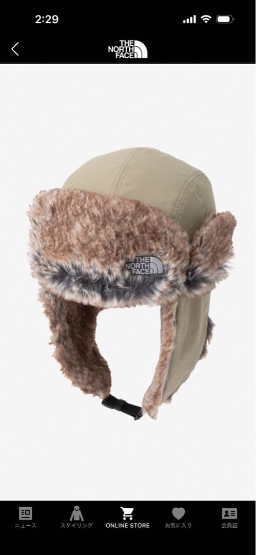 THE NORTH FACE インサレーションボンバーキャップ　カーキ未使用L