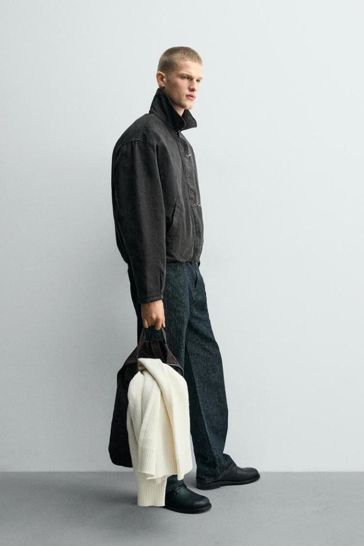 ZARA ザラ クロップドフィットトグルボタンジャケット L - メルカリ