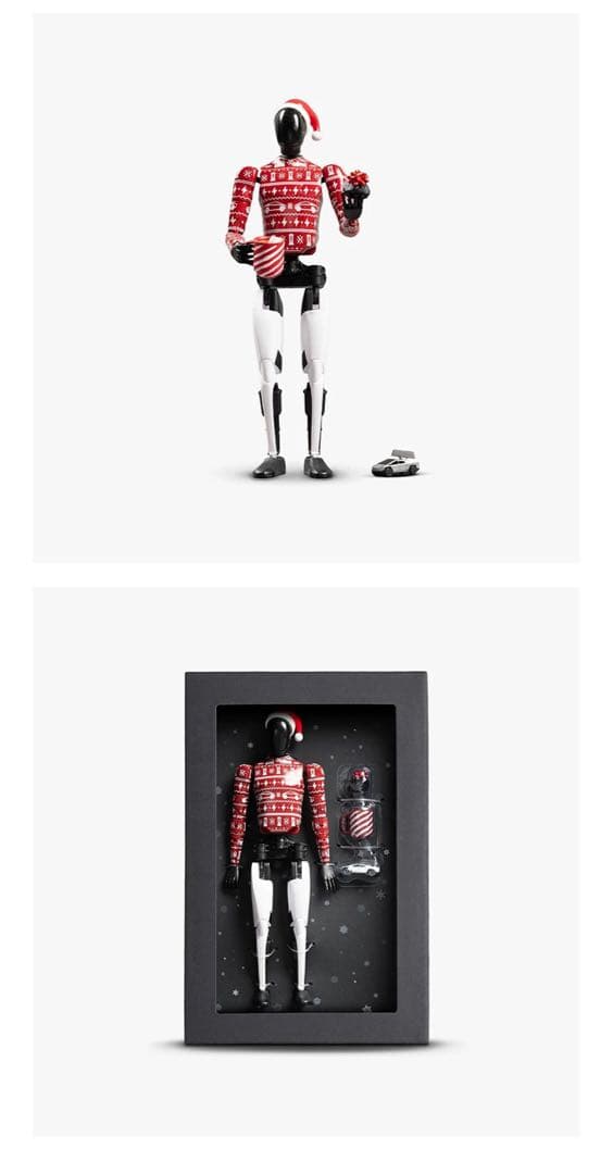 Tesla Bot クリスマスver 可動 人形 ロボット - メルカリ