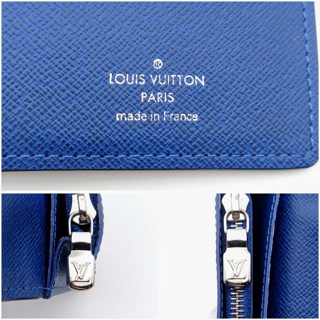 ルイヴィトン タイガラマ ポルトフォイユ ブラザ 長財布 青 IC 新型