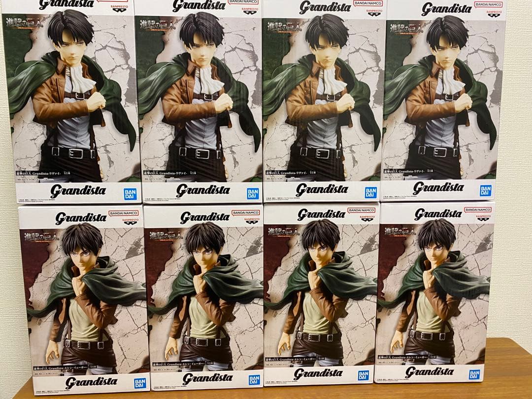 進撃の巨人 Grandista リヴァイ 、エレン8体セット - メルカリ