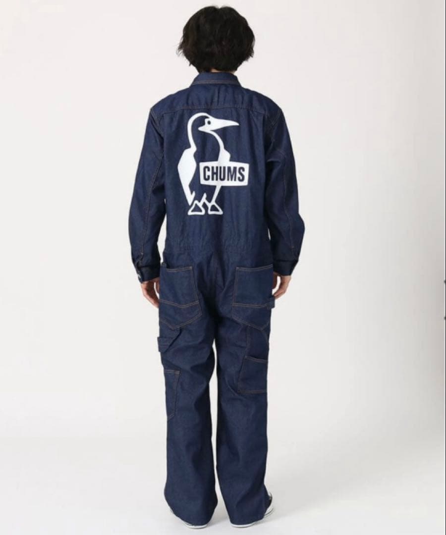 美品❤️CHUMS チャムス オールインワン つなぎ インディゴ デニム M