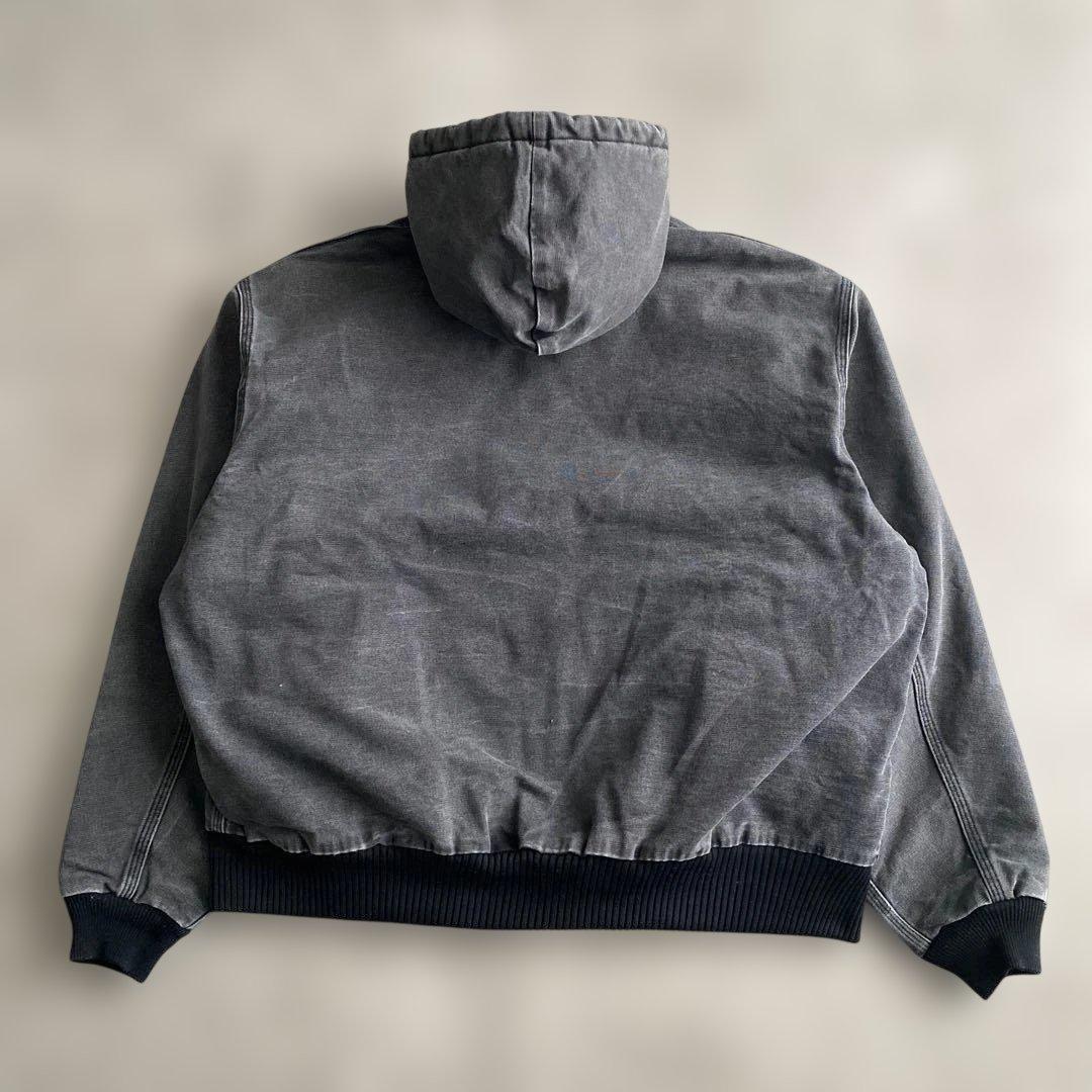 レアカラー90s00sカーハートUSA製アクティブジャケットONXオニキス