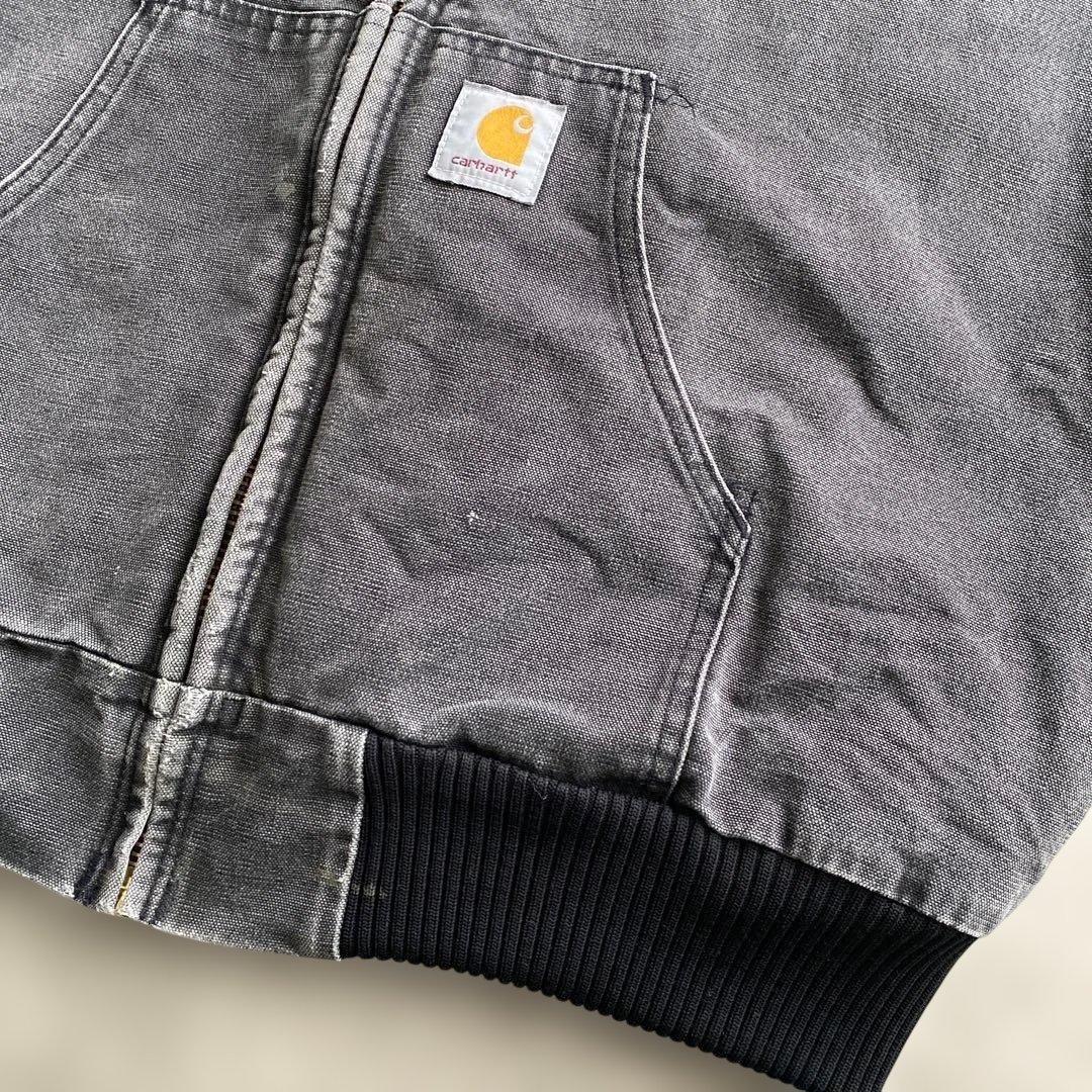 レアカラー90s00sカーハートUSA製アクティブジャケットONXオニキス