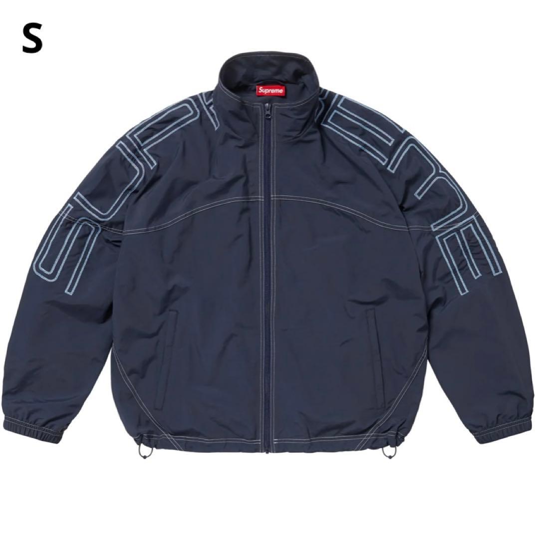 ジャケット・アウター Supreme Spellout Embroidered TrackJacket