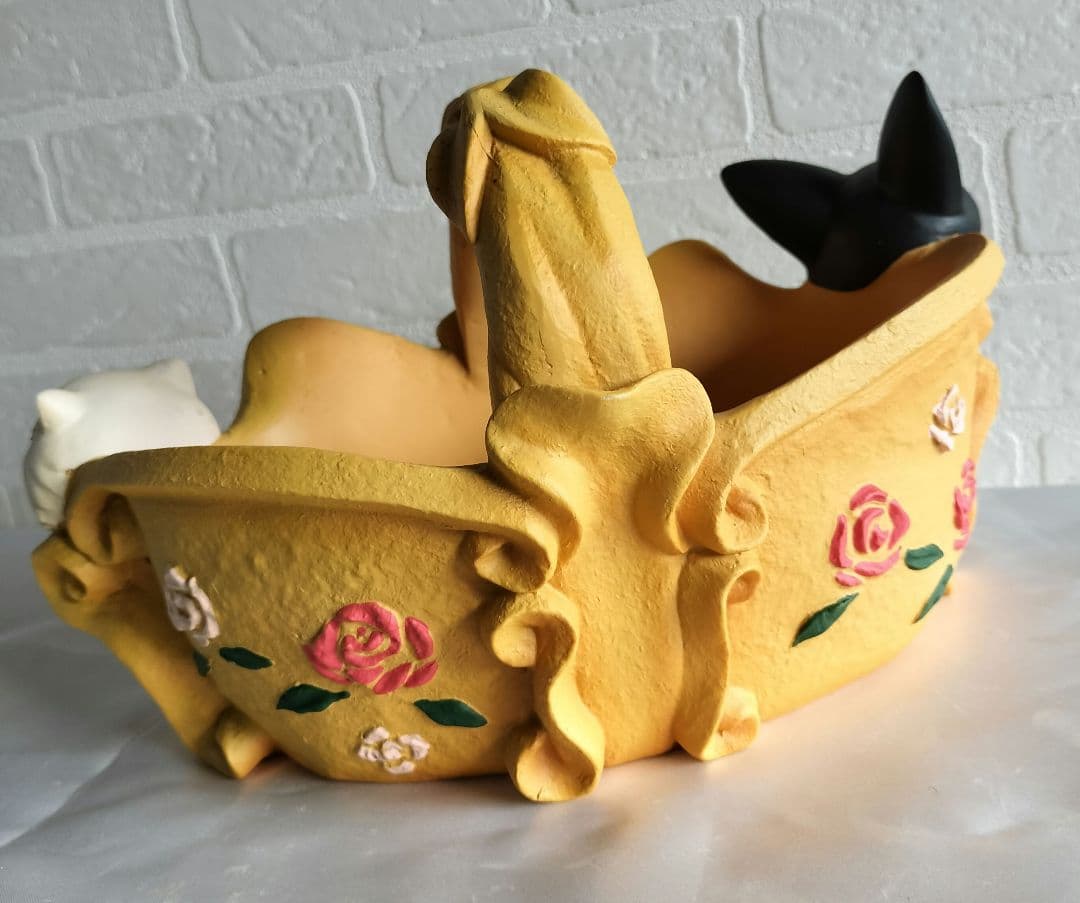 生産終了品】 魔女の宅急便 「ジジとリリーのフラワーバスケット」