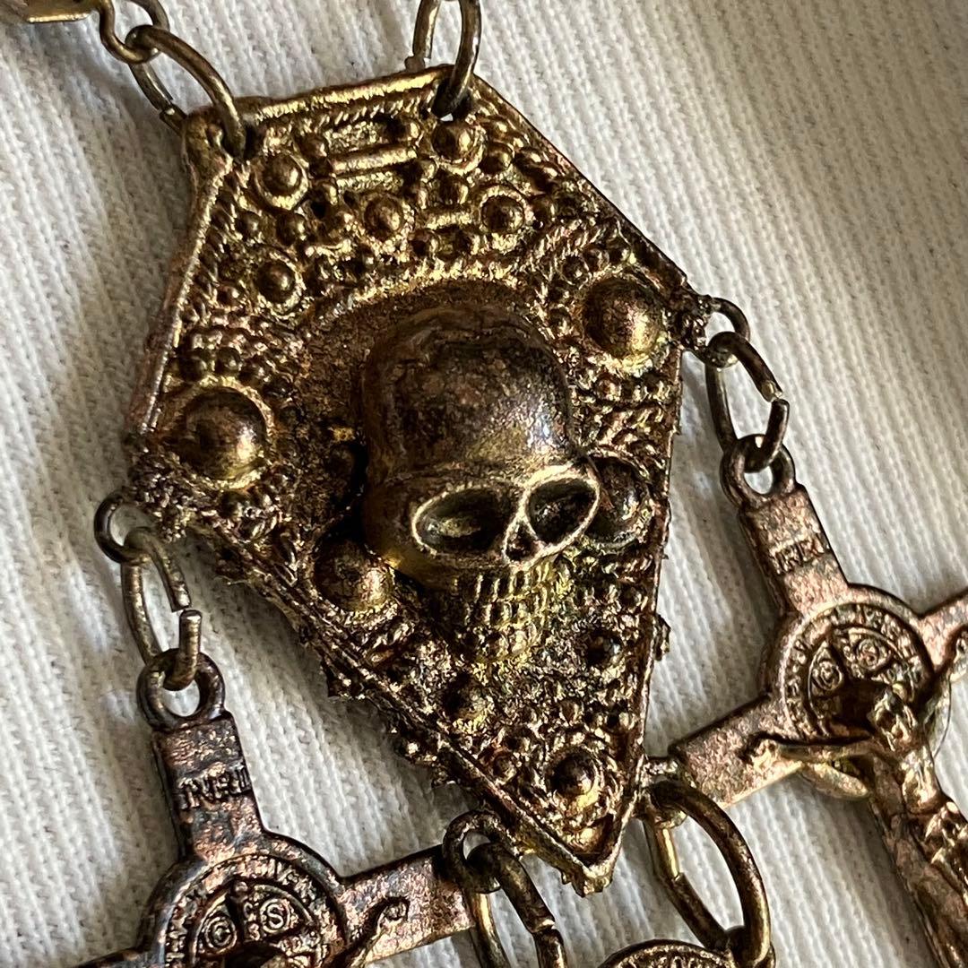 1542様専用】ジャンポールゴルチエ磔刑 ネックレス 希少 十字架 髑髏