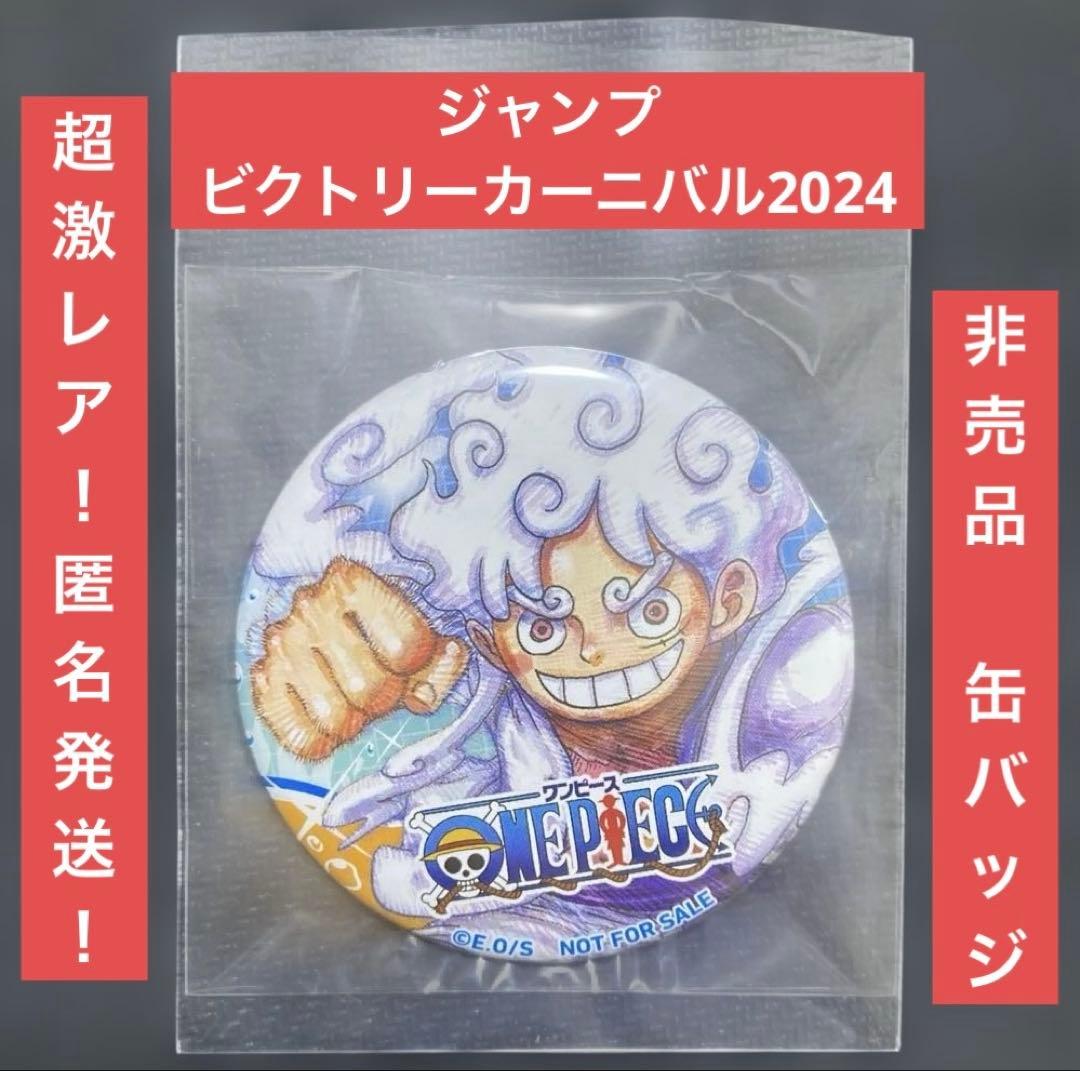 JVC2024 限定 最強ジャンプランド ワンピース ニカルフィ缶バッジ