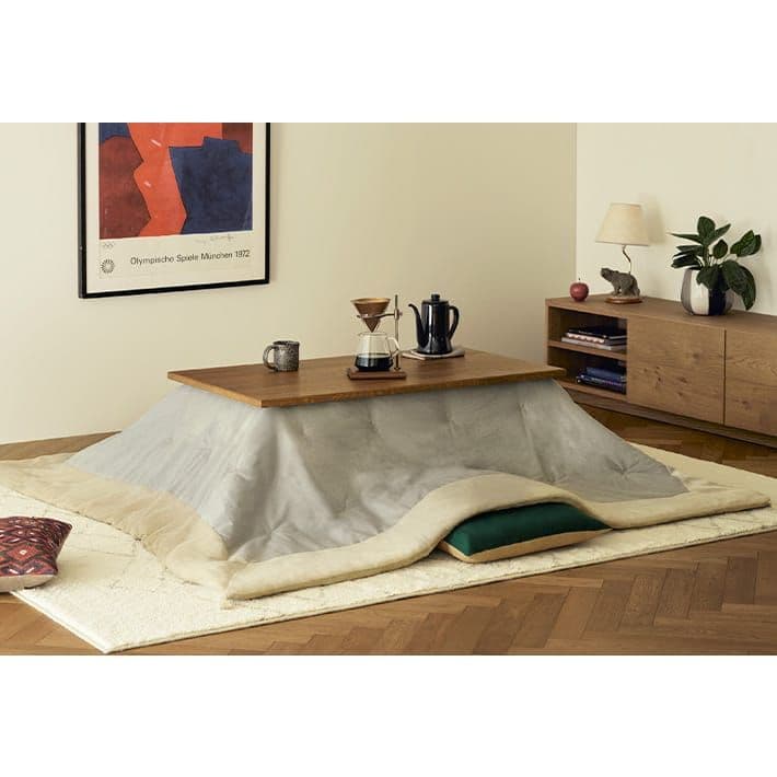 【美品】unico ウニコ KNOD(ノッド)　こたつテーブル W1050