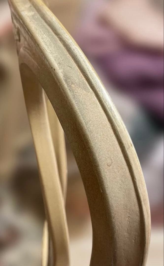 Chi様専用 ロココ調椅子 彫刻装飾 バラ布座面 ヨーロピアン