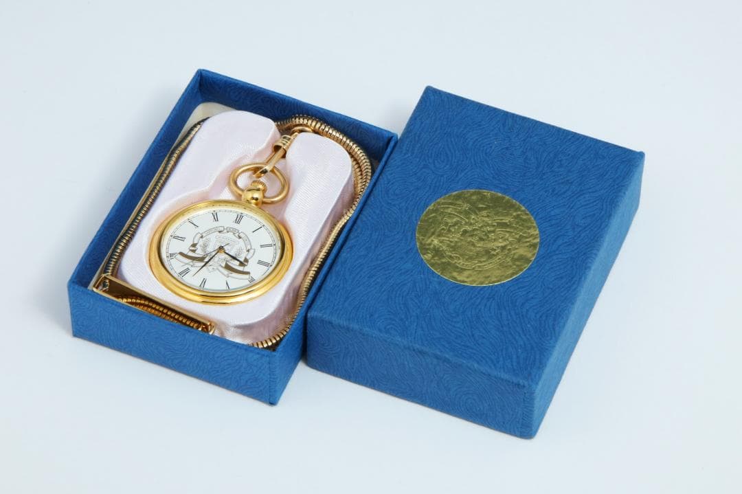 Ab1127 寝台特急 北斗星 懐中時計 ゴールド JR北海道 ブルートレイン