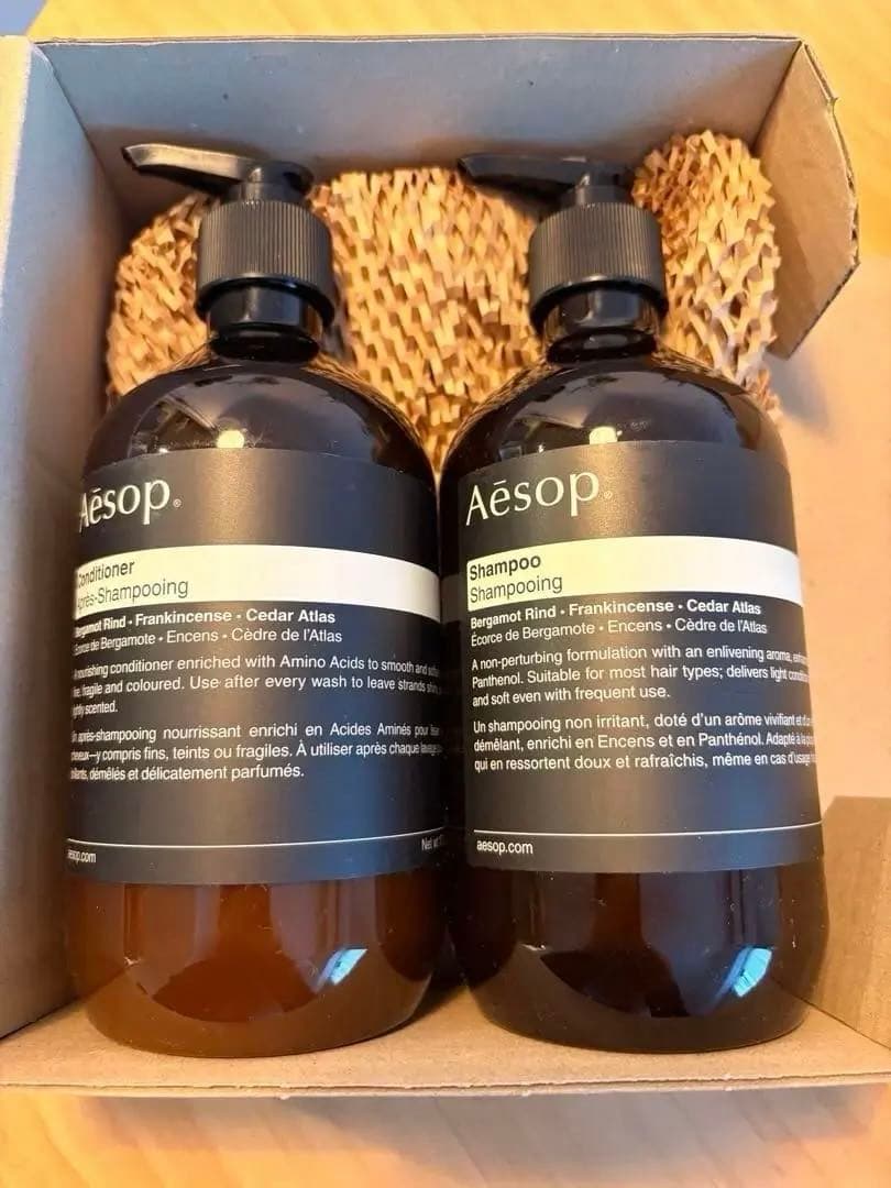 Aesop シャンプー＆コンディショナーセット 500ml(ギフトボックス付) Amazon | [ラッピング済み] Aesop イソップ ギフト セット シャンプー