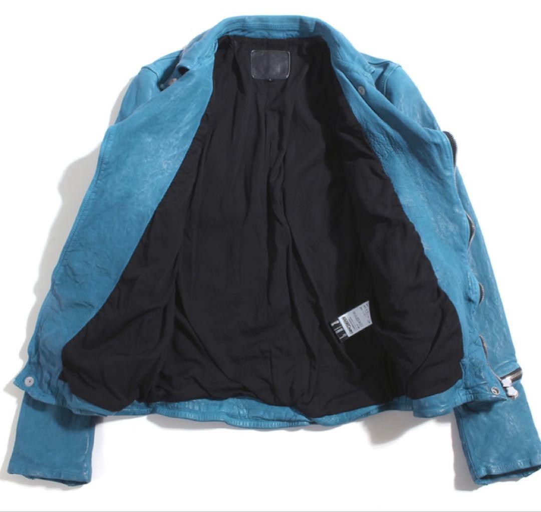 バックラッシュbacklashジャパンカーフダブルライダースLターコイズ