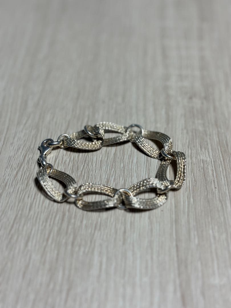 vintage イタリア製ハンドメイド シルバーブレスレット silver925