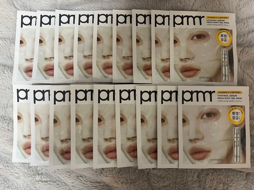 【primera】ビタチノールセラムメガショットゲルマスク【18枚】 Qoo10] Primera [国内発送] ビタチノールメガショットセ : スキンケア