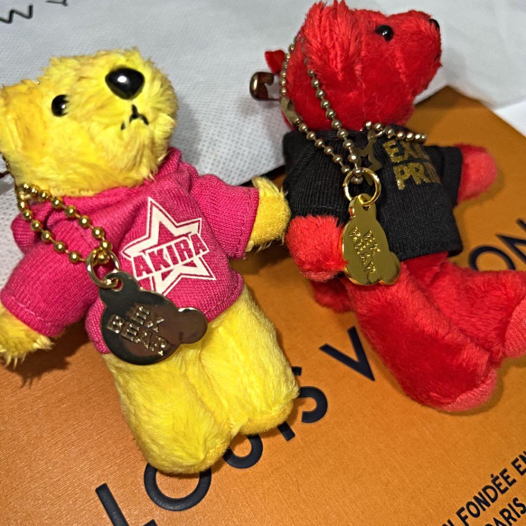 EXILE！！PRIDE熊ぬいぐるみ赤！黄色「アキラ」EXILE ATSUSHI - メルカリ