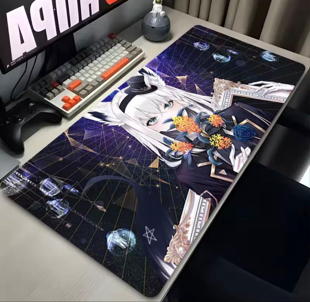 ホロライブ 白上フブキ デスクマット マウスパッド ラバーマット