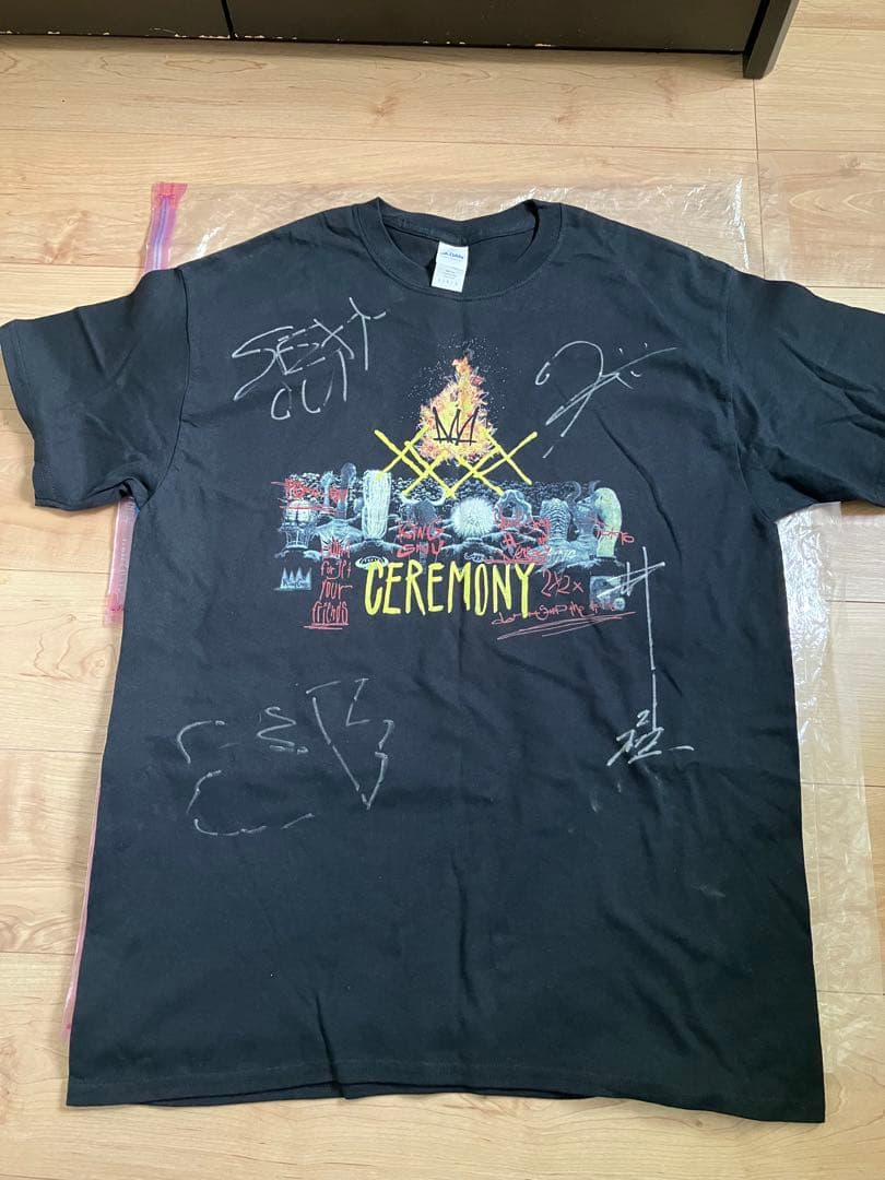 King Gnu 直筆サイン入りTシャツ　CEREMONY