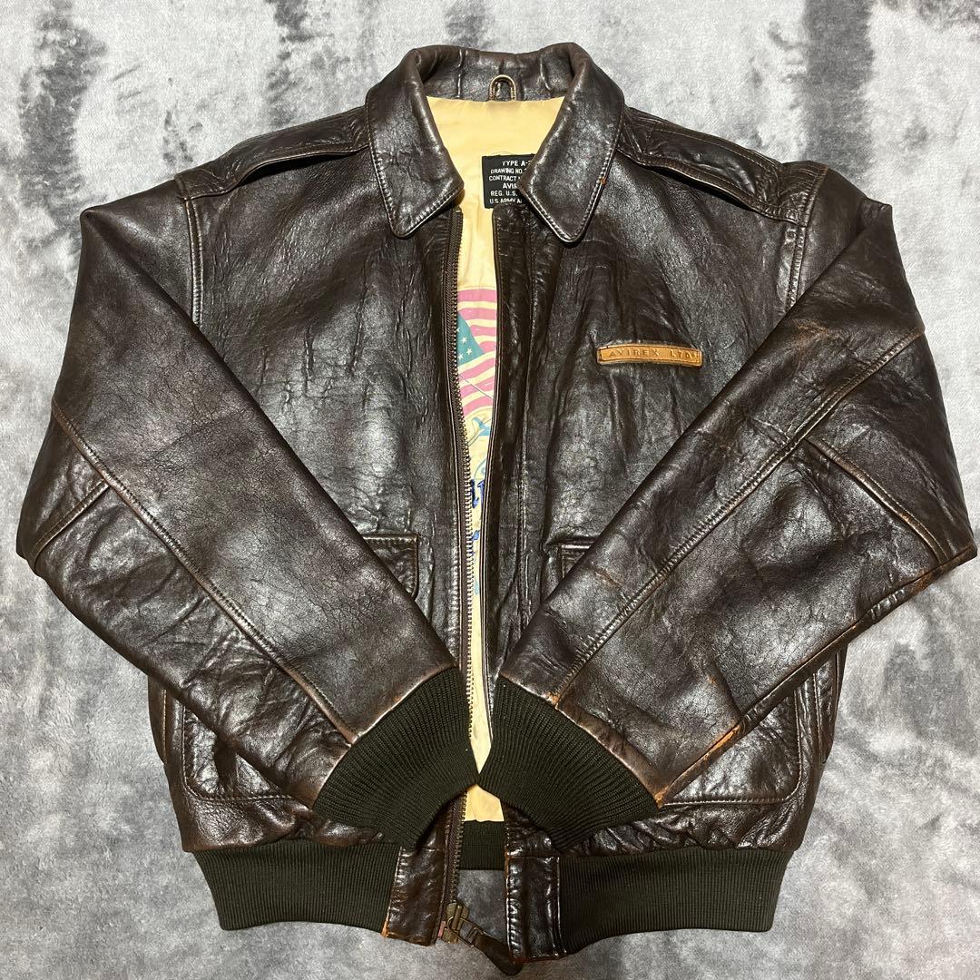 AVIREX A-2 フライトジャケット レザージャケット S