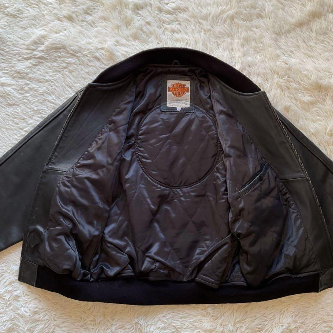 美品】ハーレーダビッドソン オールレザージャケット スタジャン 本革