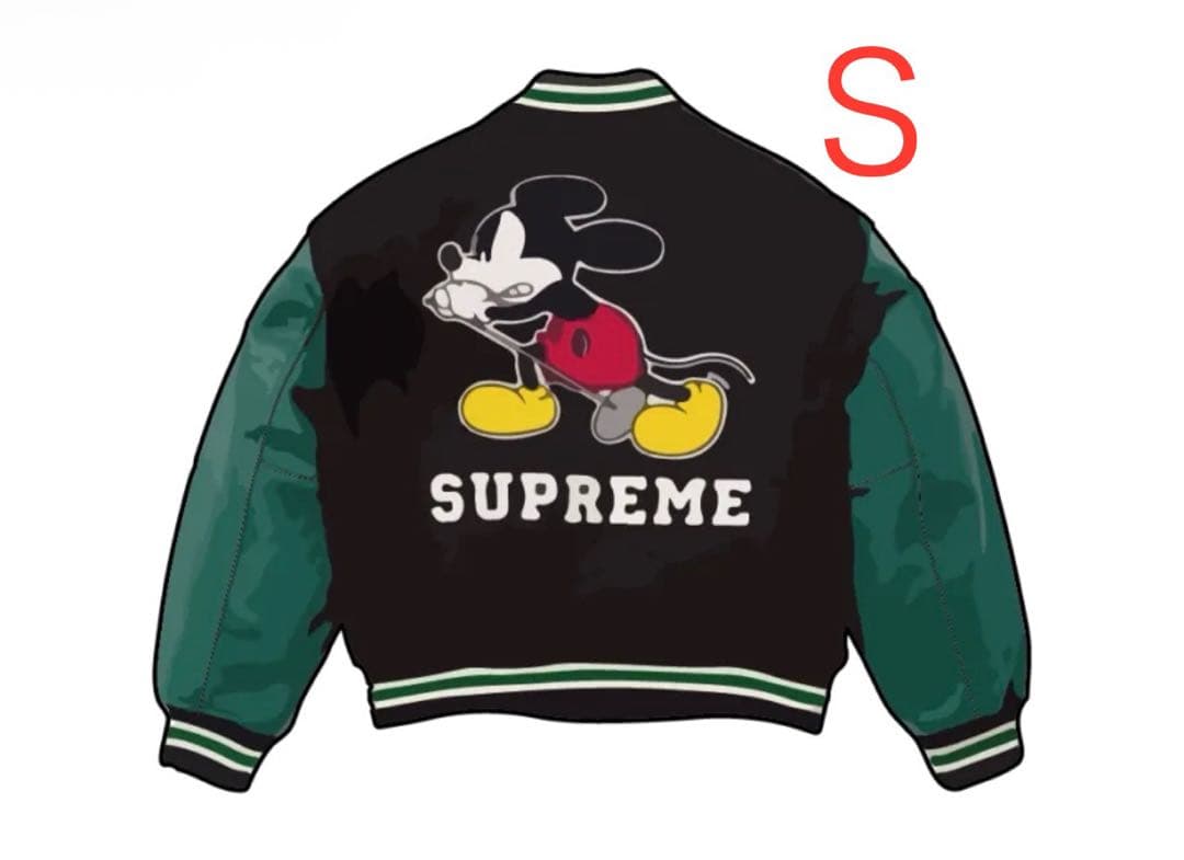 ジャケット・アウター Supreme Mickey Mouse Varsity Jacket