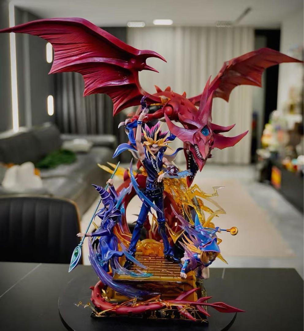 遊戯王 オシリスの天空竜 ガレージキット ガレキ スタチュー ③ 遊戯王 ラーの翼神竜 オベリスクの巨神兵 オシリスの天空竜 3体セット