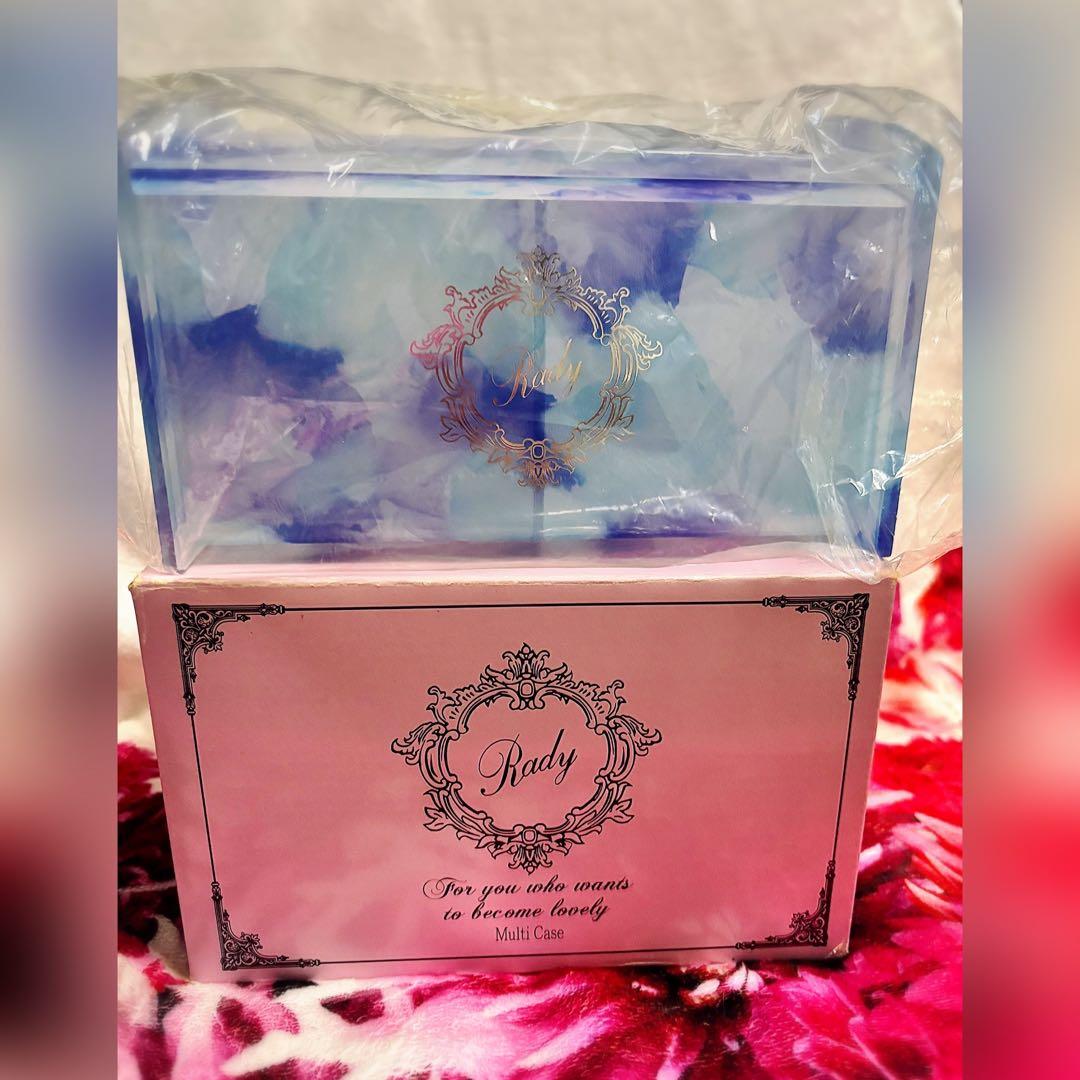 Rady マルチケース 小物入れ アイリスフラワー ブルー