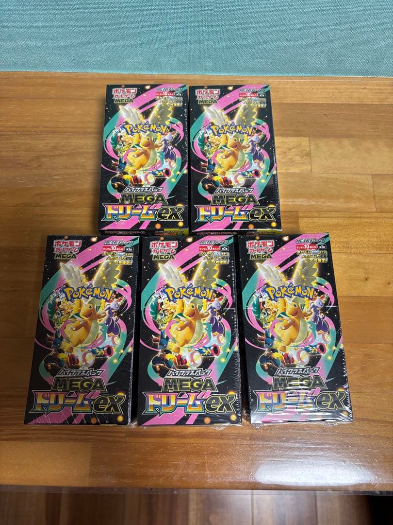 【新品】ポケモンカード　MEGAドリームexシュリンク付5BOXセット
