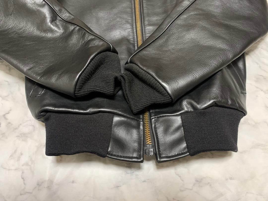 美品】バンソン USA製 本革 レザージャケット ライダース 肉厚 TJ 32