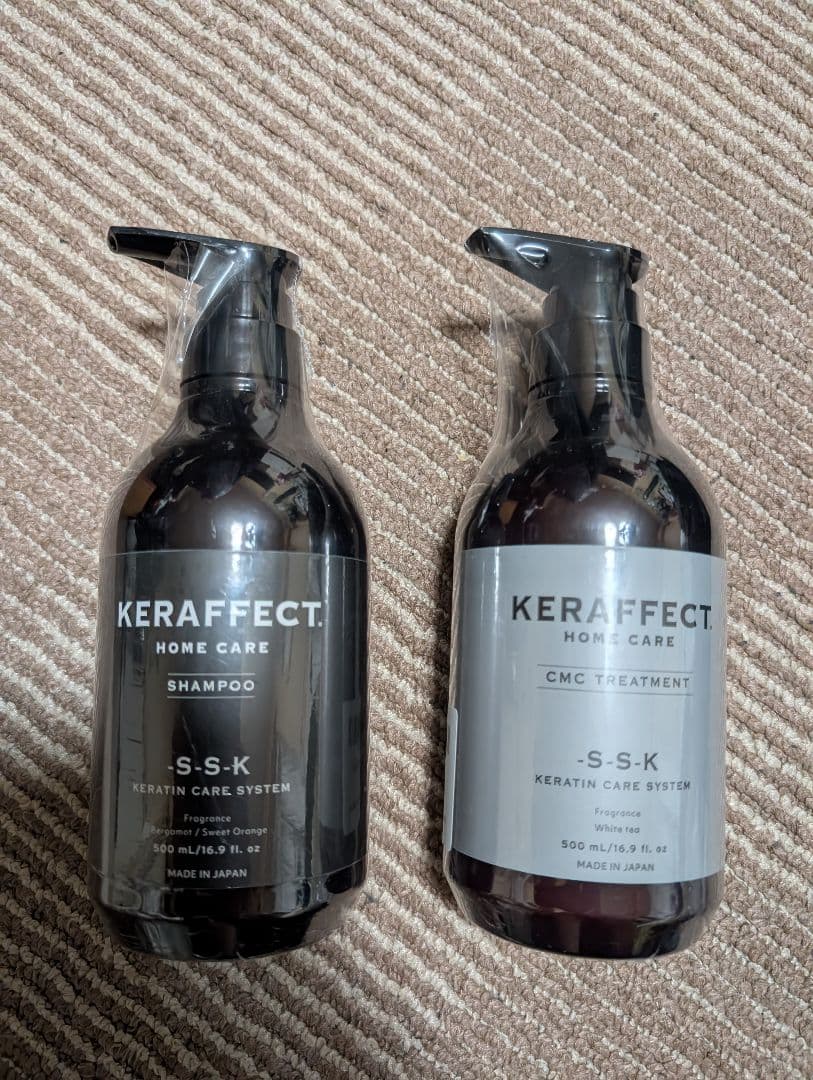 KERAFFECT シャンプー & CMCトリートメント 500ml