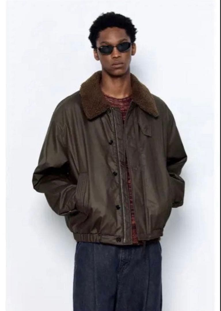 た*ち様 INSILENCE Waxed Shearling Collar Ja