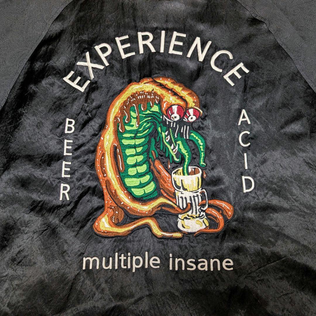 Black Weirdos Satin Jacket スカジャン XL 唾奇 - メルカリ